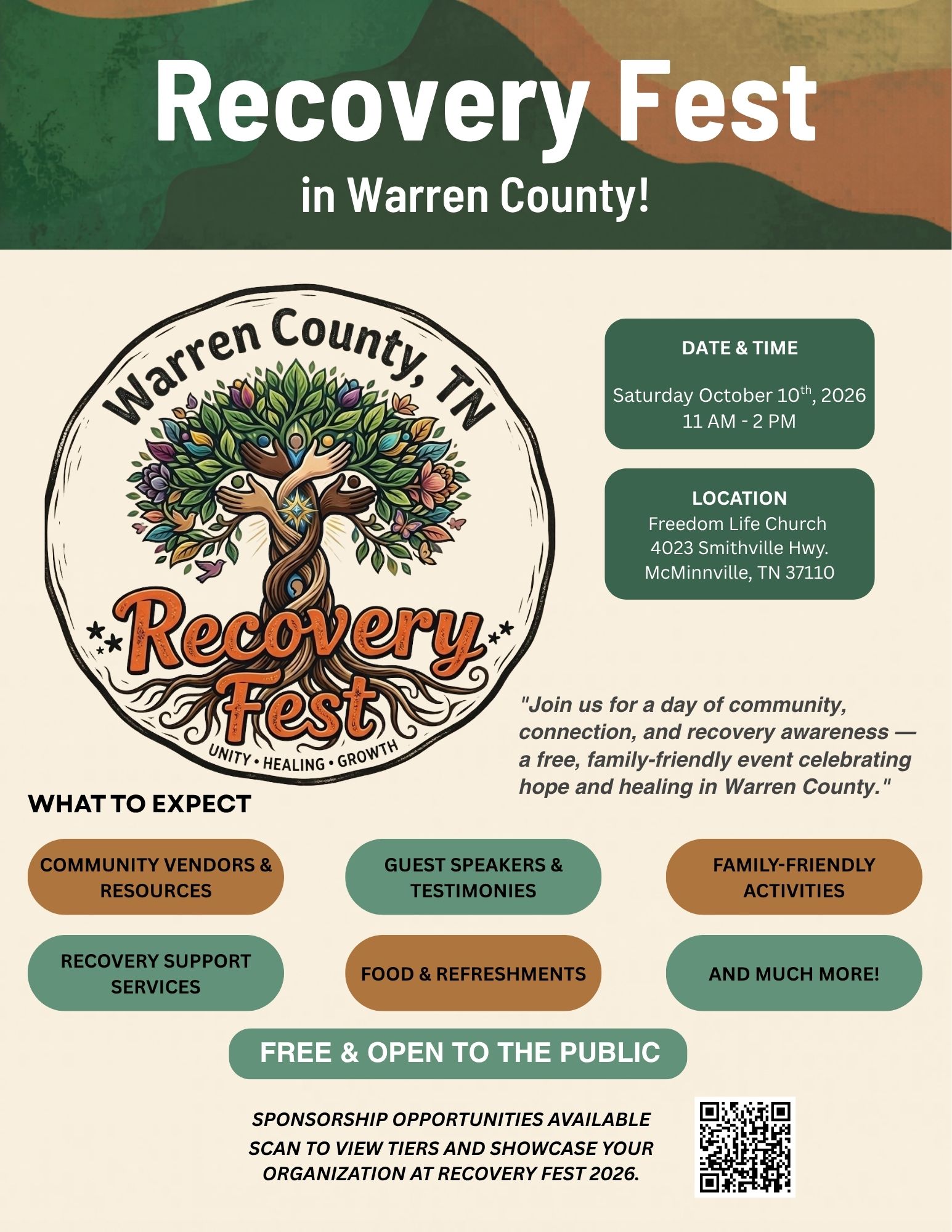 Recovery Fest Warren County, TN 2026 - Warren County Prevention and ...